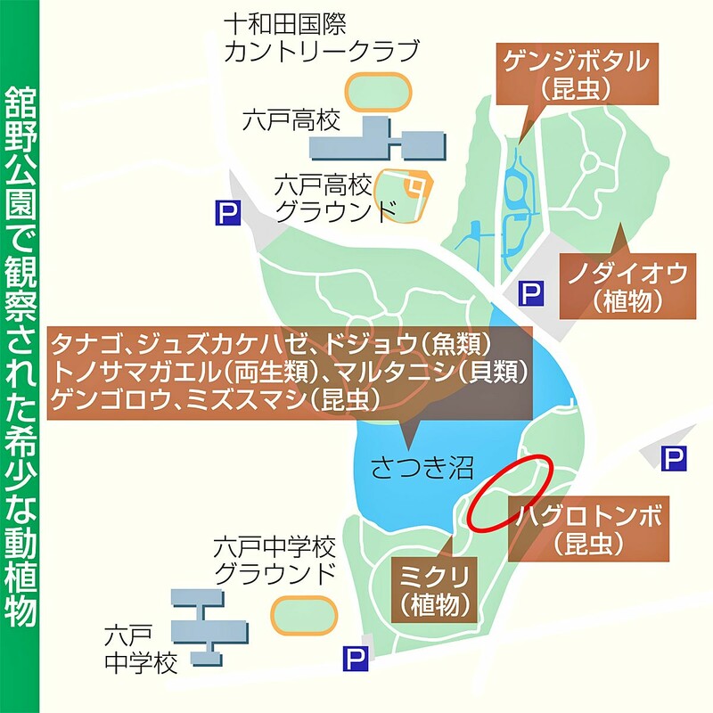 ビオトープ化 活動の証しに 六戸高 なびたび北東北